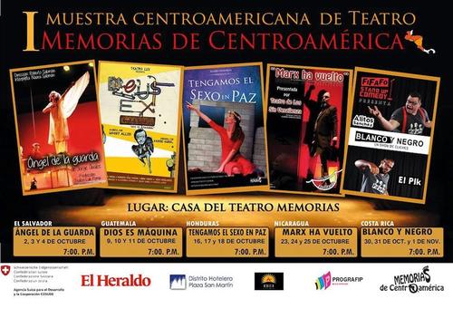 El teatro guatemalteco tendr&aacute; representaci&oacute;n con la obra "Deus ex machina" en Honduras. (Dise&ntilde;o: Muestra centroamericana de teatro) 