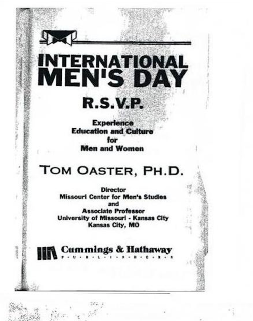 El profesor Tom Oaster escribi&oacute; un peque&ntilde;o bolet&iacute;n cuando instituy&oacute; el movimiento. (Foto: web.archive.org) 