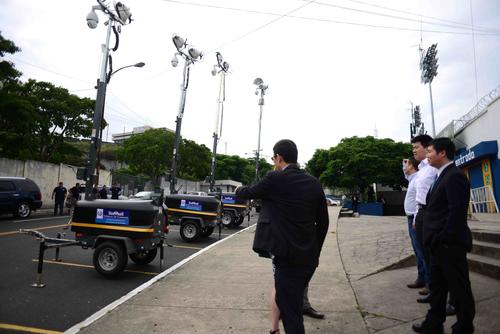 L&aacute;s c&aacute;maras del M&oacute;dulo de Monitoreo M&oacute;vil pueden ser ubicadas en diversos lugares y con facilidad. (Foto: Jes&uacute;s Alfonso/Soy502)