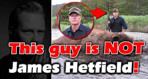 Defensores de Metallica afirman en facebook que el cazador de la imagen no es James. (Foto: facebook "Do not remove Metallica from Glastonburry) 