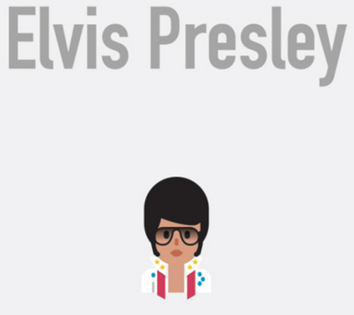 El emoji de Elvis Presley no pod&iacute;a hacer falta en la creaci&oacute;n de Ribeiro. (Foto: Bruno Leo Ribeiro)