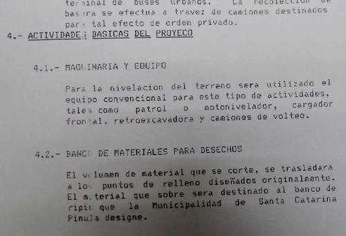 La lotificaci&oacute;n anunci&oacute; en este estudio que har&iacute;a movimientos de tierras, pero no proporcion&oacute; detalles de los mismos ni sus posibles consecuencias. (Foto: Alejandro Bal&aacute;n/Soy502).