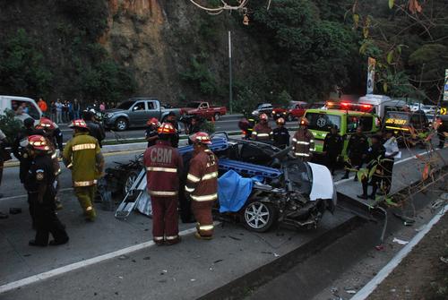 El tr&aacute;gico accidente de la familia L&oacute;pez Lepe, ocurrido en la Carretera Interamericana, estuvo al origen de un embotellamiento que dur&oacute; varias horas. (Foto: Nuestro Diario).