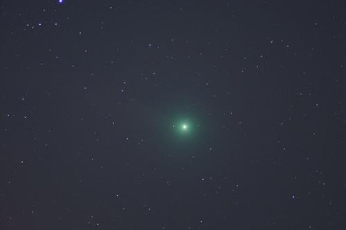 El cometa Lovejoy es tan luminoso que a veces se le puede observar a simple vista. (Foto: Elene Poitevin/Cortes&iacute;a Edgar Castro Bathen para Soy502)