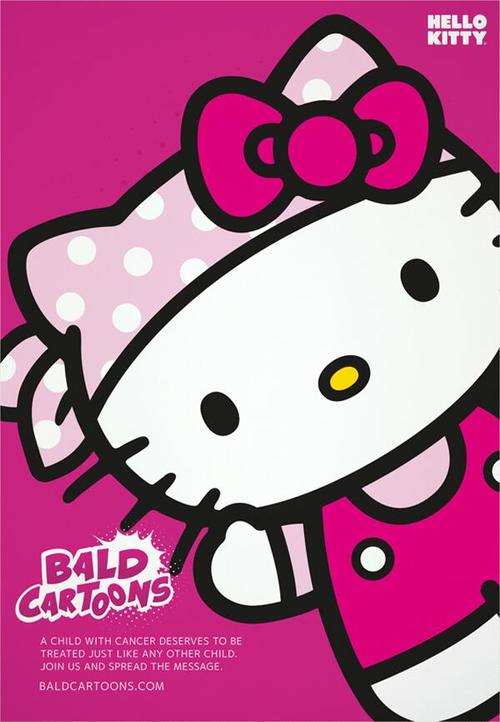La famosa gata Hello Kitty se uni&oacute; a la lucha contra el c&aacute;ncer infantil. 
