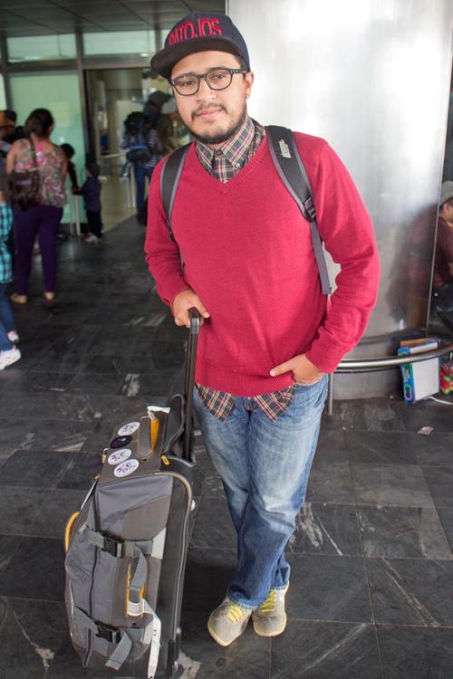 Juan Pablo Romero dijo llevar su maleta vacía para llenarla de cosas positivas a su vuelta a Guatemala.