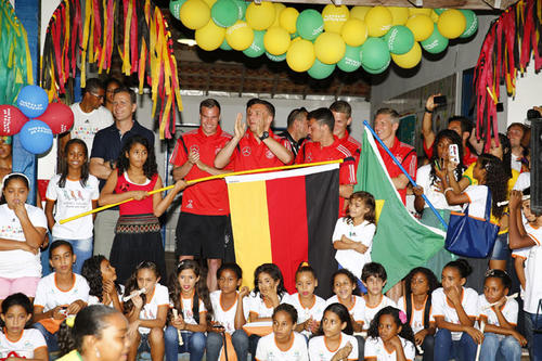 Los alemanes compartieron con la comunidad de Santo Andr&eacute;