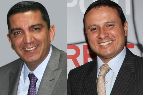 A la izquierda, Victor Corado, sustituirá a Alejandro Sinibaldi en la cartera de Comunicaciones y Raúl Moscoso, es el sustituto de Fernando Carrera al frente del MInisterio de Relaciones Exteriores (Foto: Archivo)