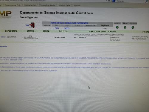 La denuncia se encuentra bajo reserva pero Soy502 tuvo acceso a su contenido.