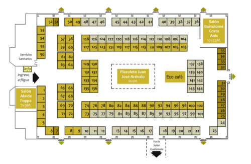Este es el mapa de recorrido de la FILGUA. (Foto: FILGUA oficial) 