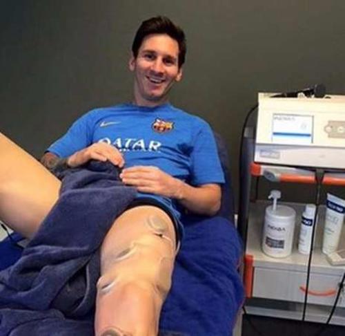 Esta fotografía se la tomó el astro argentino hace seis días. 