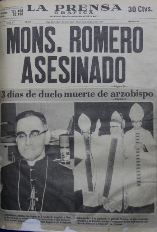 Uno de los titulares tras la muerte de monseñor. 