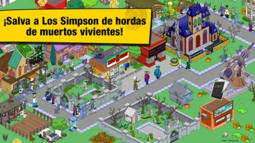  Juego de los Simpsons para móviles se actualiza en Hallowen