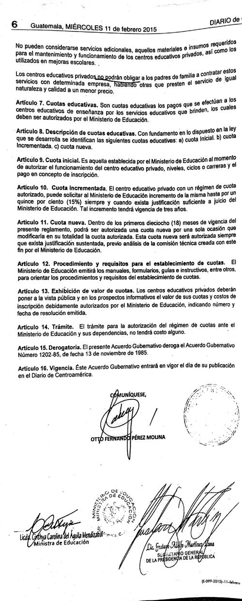 La publicaci&oacute;n incluye 8 definiciones de t&eacute;rminos referentes a los centros educativos privados. 