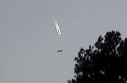 En ocasiones, la estela es corta, pero se trata exactamente del mismo fen&oacute;meno. (Foto: Cortes&iacute;a de Edgar Castro Bathen).