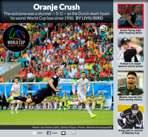 Sport Illustrated y su "Orange Crush". 