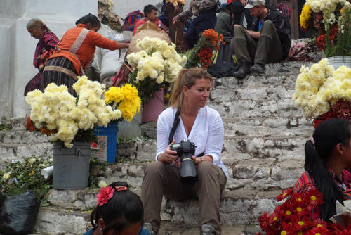 Sacha de Boer, fue presentadora del Canal Nacional de noticias en Holanda durante más de 10 años, ahora fotógrafa profesional de National Geographic (Foto: Inguat)