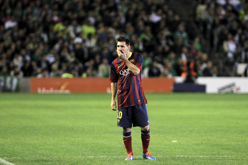 Lionel Messi se lesion&oacute; la pierna izquierda el pasado 10 de noviembre, en un juego de Liga contra el Betis