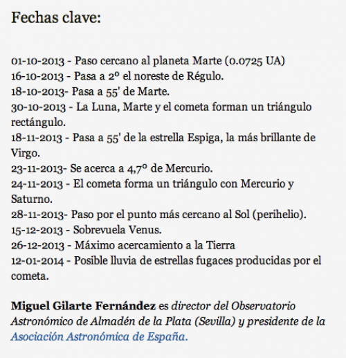 Fechas clave del fen&oacute;meno. (Fuente: ABC)