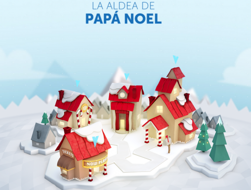 La aldea de Papá Noel.(Captura de imagen: NORAD)