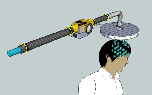 El ShowerBeats es un dispositivo activado por bluetooth desde un tel&eacute;fono inteligente, cuya bater&iacute;a se recarga por la acci&oacute;n mec&aacute;nica del agua que corre por la v&aacute;lvula de paso.  (Foto: ShowerBeats)
