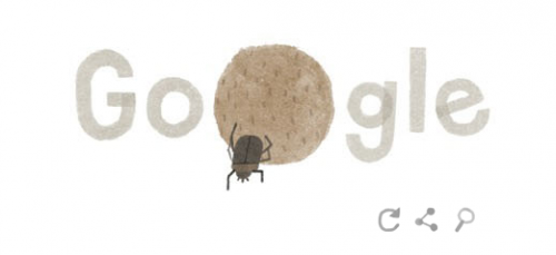 Doodle escarabajo pelotero