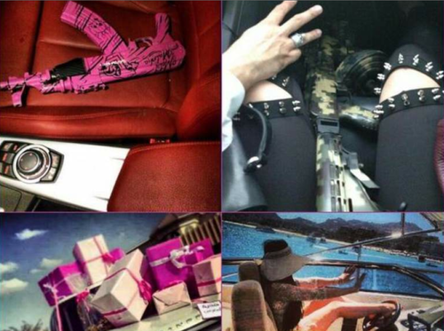 Algunas de las im&aacute;genes difundidas de su cuenta de Twitter. (Foto: Twitter)