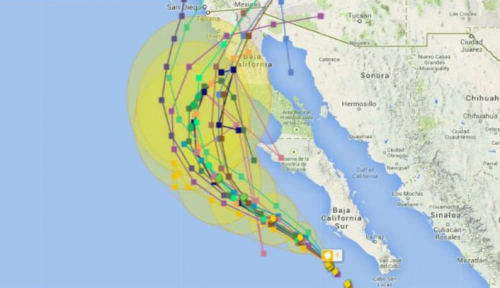 El hurac&aacute;n Norbert ha causado vientos y lluvias fuertes en la pen&iacute;nsula de Baja California y parte de M&eacute;xico.