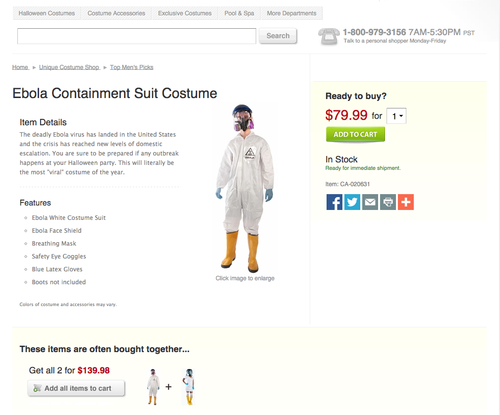 Brands on sale ofrece los trajes a trav&eacute;s de su sitio en Internet. 