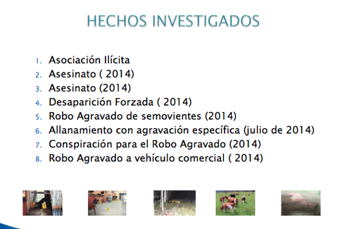 La imagen muestra los casos a los que se v&iacute;ncula a los nueve capturados. (Iustraci&oacute;n: MP)