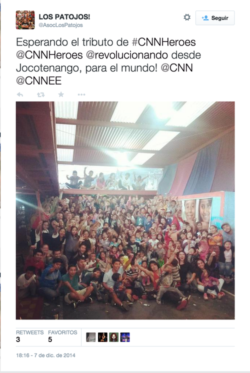 Juan Pablo Romero fue ovacionado en la ceremonia "Héroes" de CNN