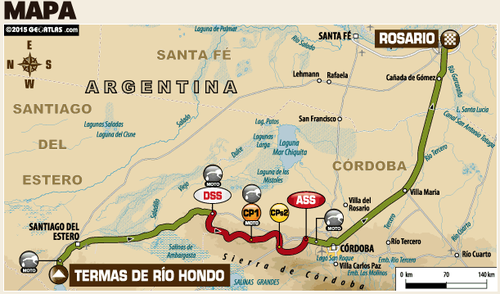 Recorrido etapa 12 dakar 2015