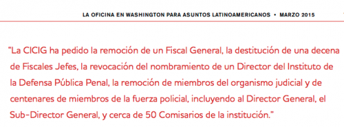 En la imagen se observan algunas de las acciones impulsadas por la CICIG seg&uacute;n el informe. (Foto: Soy502) 