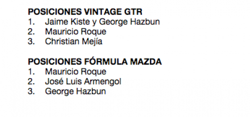 Vintage y F&oacute;rmula Mazda