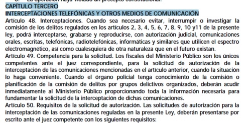 La normativa establece un capítulo completo para el tema de las escuchas telefónicas.  (Foto: Soy502) 