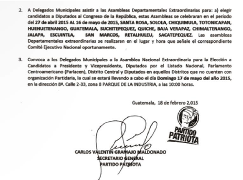 Esta es la convocatoria para la Asamblea Nacional Extraordinaria que se celebrará el 17 de mayo. 