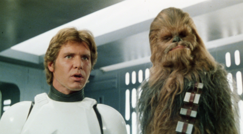 Hace 30 años, Chewbacca luce igual que ahora. Han Solo, no tanto. (Foto: Youtube)