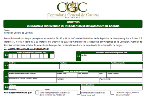 Este es el formato para solicitar el finiquito, un documento indispensable para poder inscribirse como candidato.