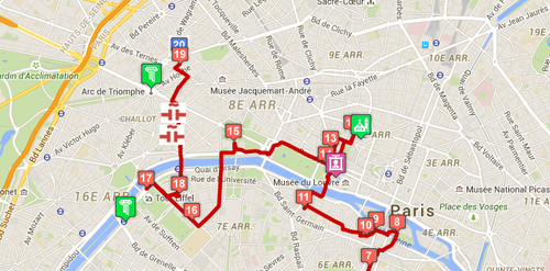 El Premio Nobel de Literatura estuvo en 23 reconocidos lugares de Par&iacute;s. 