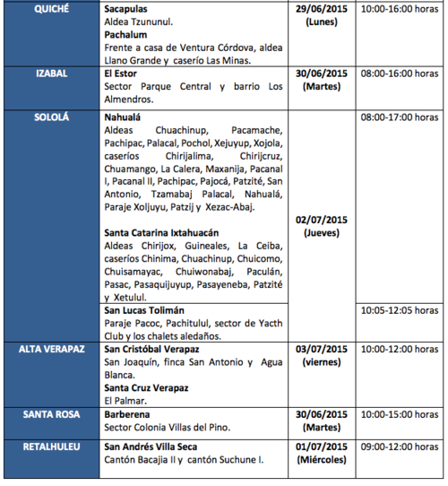 En Quich&eacute;, Izabal, Solol&aacute; y otros departamentos se efectuar&aacute;n trabajos de mantenimiento. (Foto: Soy502) 