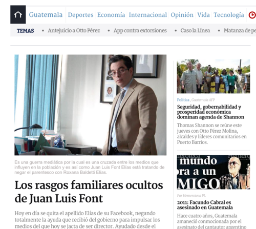 La página de Prensa Libre sufrió la clonación de su página oficial.  El sitio falso se localiza como Prensallibre.com.  (Foto: Soy502) 