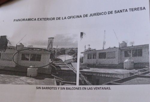 Vista de la parte de afuera del lugar donde guardar&aacute; prisi&oacute;n Baldetti y el cual ser&aacute; remozado. (Foto: Wilder L&oacute;pez/Soy502) 