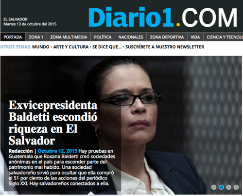 Publicaci&oacute;n de Diario1.
