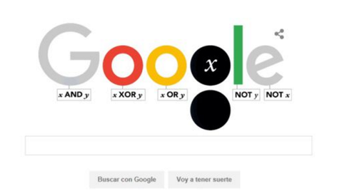 Google homenajeará a Boole con esta imagen en el buscador durante este lunes.