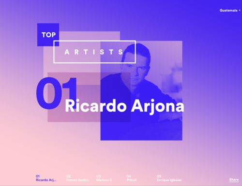 El guatemalteco Ricardo Arjona ha sido el m&aacute;s escuchado en el pa&iacute;s en la plataforma Spotify. (Imagen: Spotify.com)