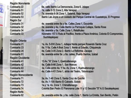 En los departamentos tambi&eacute;n es posible tramitar los antecedentes policiales. 