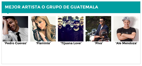 Seleccionados por Guatemala a "Los 40 Principales". (Foto: Los 40 Principales oficial) 