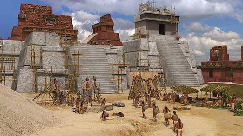 El set para "El Gran maya" de la serie "Grandes Civilizaciones" fue realizado por Joam Solo. (Foto: ebsstory.blog.me)