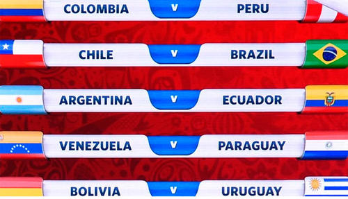 Partidos de la primera fecha de las eliminatorias de la CONMEBOL. (Imagen: balonazos.com)