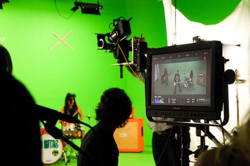 Detrás de cámara de la realización de video de "The Gitas". (Foto: The Gitas) 